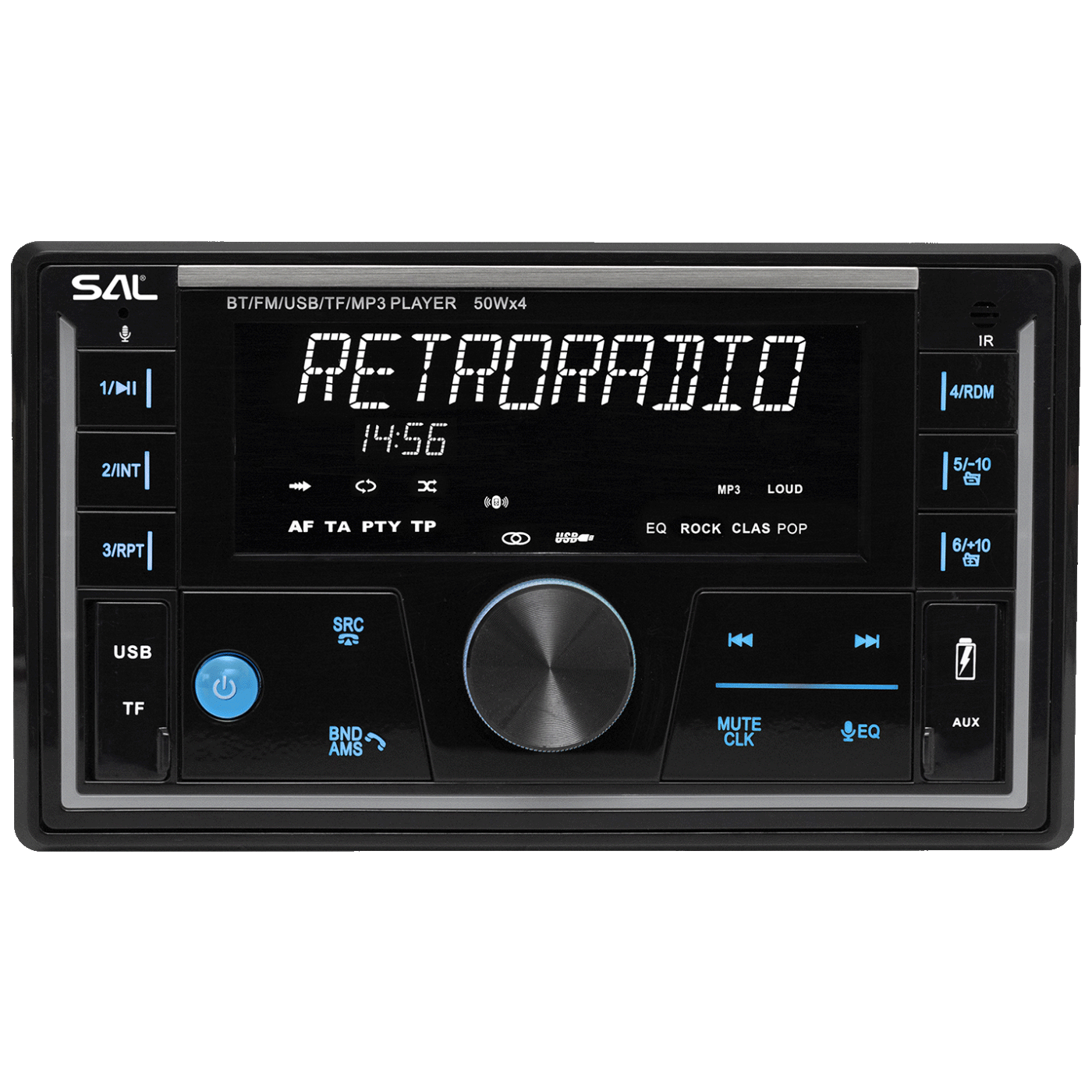 SAL Auto radio, 4 x 50W,  FM RDS, BT, USB, microSD - VB5500