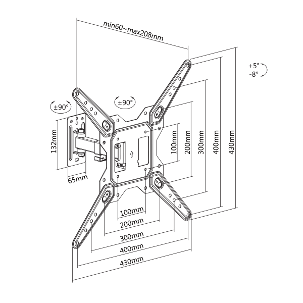 ZIDNI STALAK SBOX LCD-441 - Slika 7