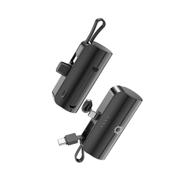 Powerbank Adda Collins PB-003-BK, 5000 mAh, Type c utor s dodatno integriranim Type C kabelom, crna - Slika 3