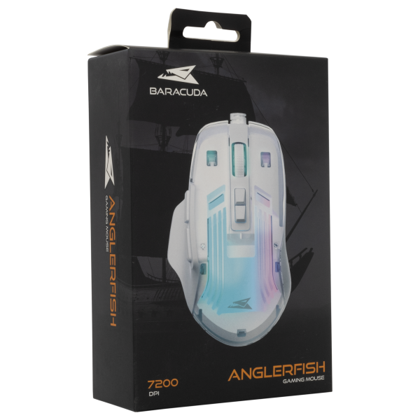 Baracuda MIŠ BGM-062 ANGLERFISH - Bijeli - Slika 6