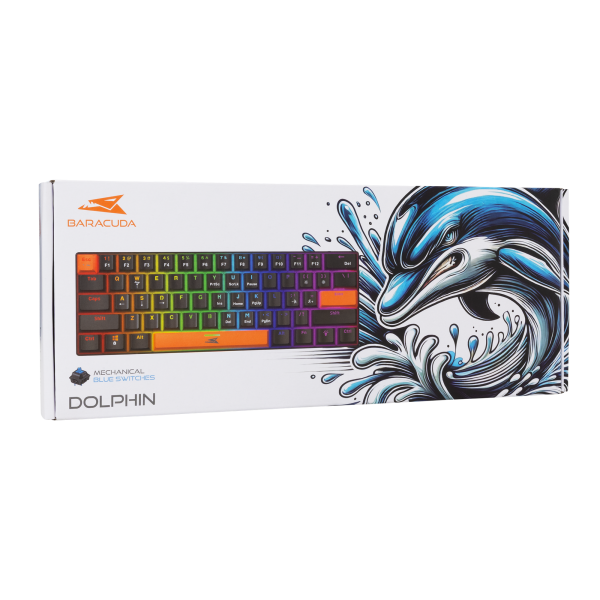 Baracuda TIPKOVNICA BGK-03121 DOLPHIN Crna - Mehanicka / US - PLAVI.SW. - Slika 8