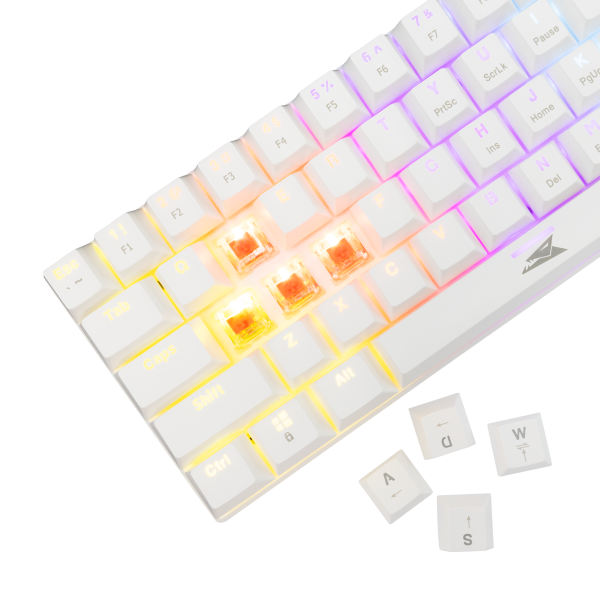 Baracuda TIPKOVNICA BGK-03211 DOLPHIN Bijela-Mehanicka / US - CRVENI.SW. - Slika 3