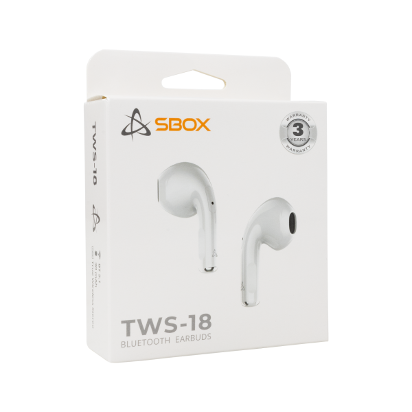 EARBUDS Slušalice + mikrofon SBOX Bluetooth EB-TWS18 Bijele - Slika 5