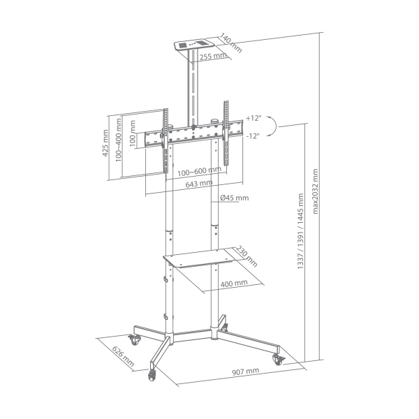 FS-401-2-281329 PODNI MOBILNI STALAK SBOX FS-401-2 - Slika 11