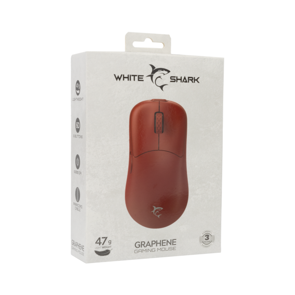 White Shark MIŠ GM-5014 GRAPHENE / 12.400 DPI - Crveni - Slika 6