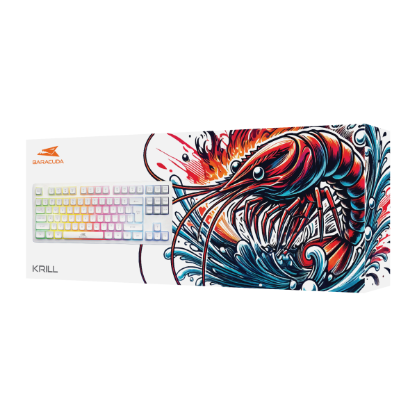 Baracuda TIPKOVNICA BGK-01114 KRILL Bijela / US - Slika 6