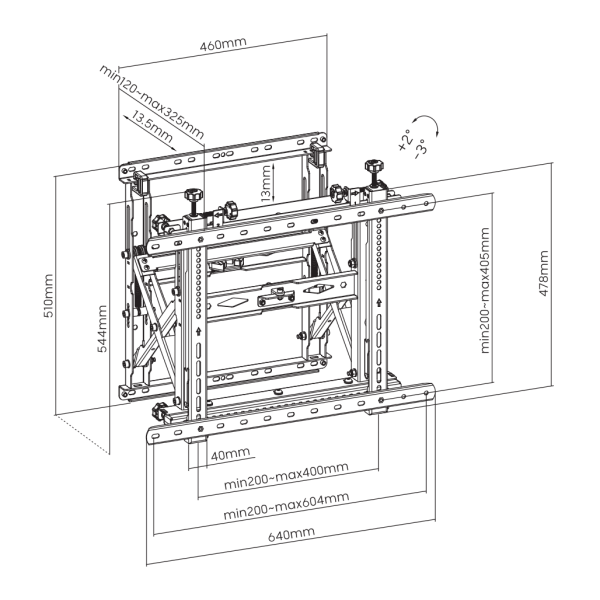 ZIDNI STALAK SBOX LVW13-46T / VIDEO ZID - Slika 11