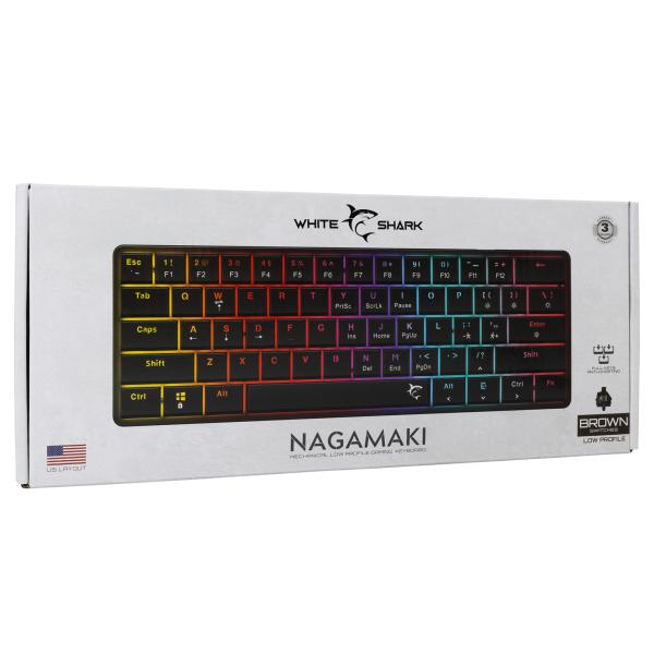 White Shark TIPKOVNICA GK-006131 NAGAMAKI Crna-Mehanicka / US-BROWN.SW - Slika 9