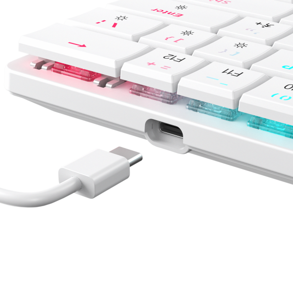 White Shark TIPKOVNICA GK-006211 NAGAMAKI Bijela-Mehanicka-RED.SW - Slika 6