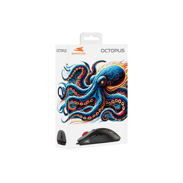 Baracuda MIŠ BGM-021 OCTOPUS CRNI / 3200 dpi - Slika 7