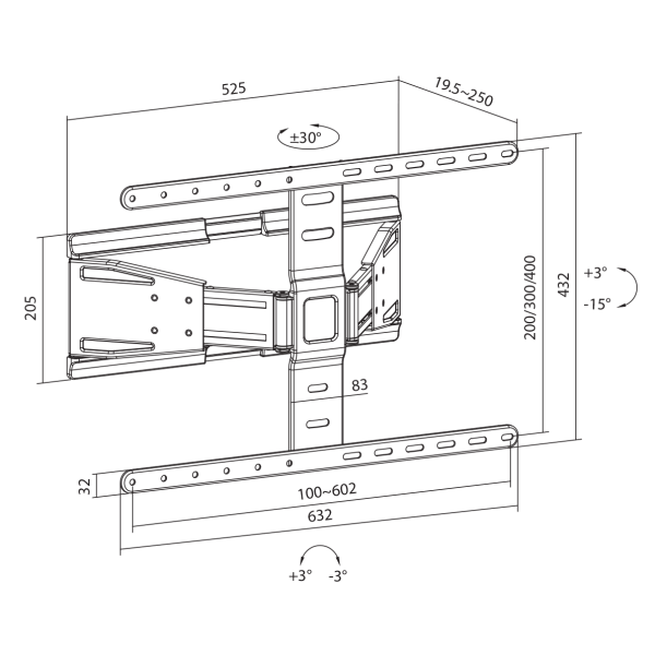ZIDNI STALAK SBOX PLB-79464 - Slika 8