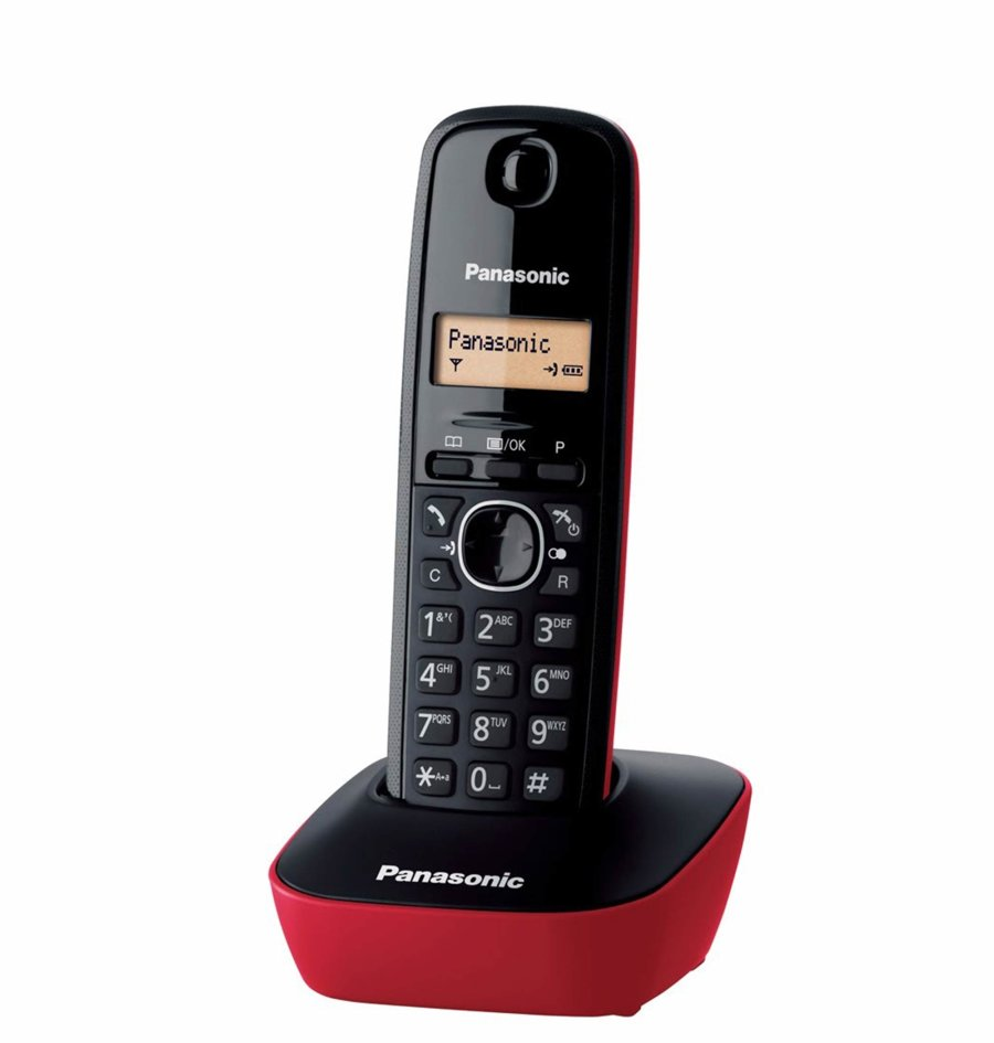 Bežični telefon Panasonic KX-TG 1611 crveni
