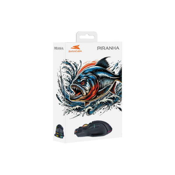 Baracuda MIŠ BGM-071 PIRANHA Crni - Slika 6