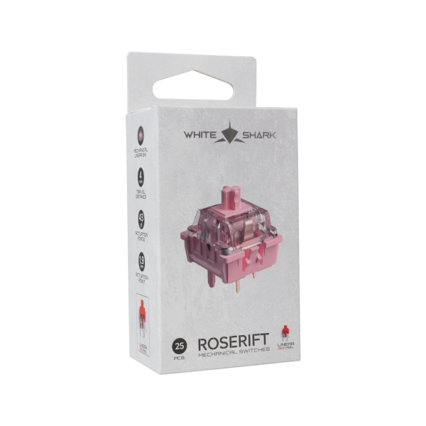 ROSERIFT25-28529 WHITE SHARK MEHANIČKI PREKIDAČ ZA TIPKOVNICU ROSERIFT - 25 KOM - Slika 5
