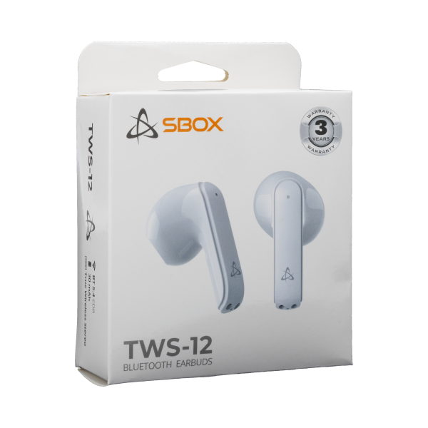 TWS12Ww-28629 EARBUDS Slušalice + mikrofon SBOX Bluetooth EB-TWS12 Bijele - Image 6