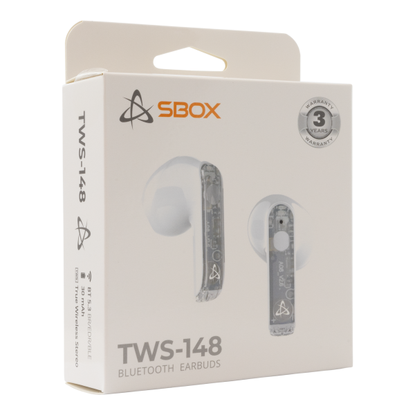 EARBUDS Slušalice + mikrofon SBOX Bluetooth EB-TWS148 Bijele - Slika 6