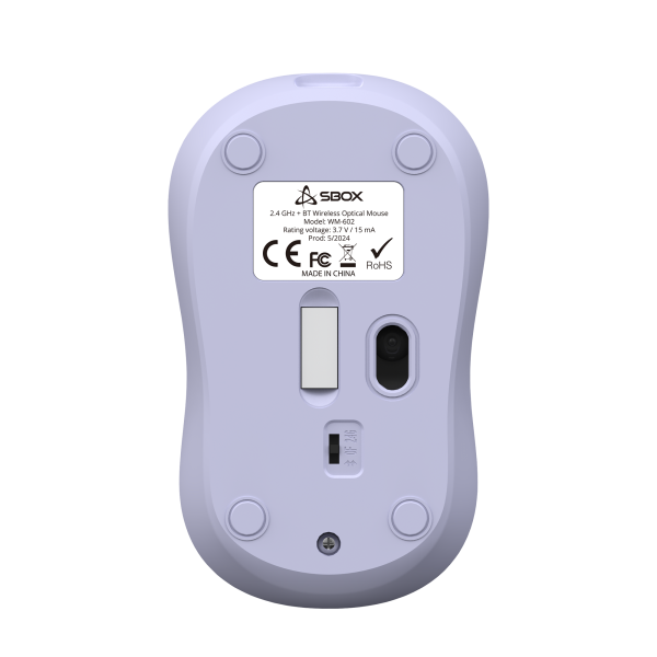 MIŠ SBOX WM-602 Ljubičasti Bežični - Slika 5