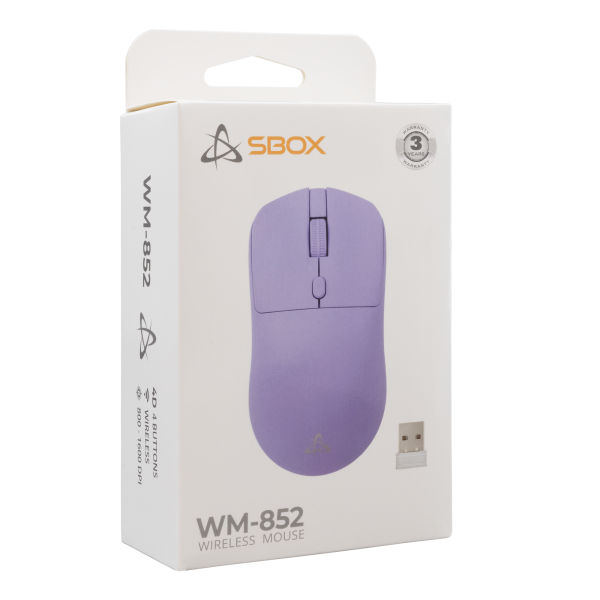 MIŠ SBOX WM-852 Ljubičasti Bežični - Slika 6