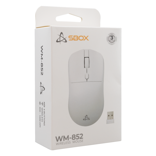 MIŠ SBOX WM-852 Bijeli Bežični - Slika 6