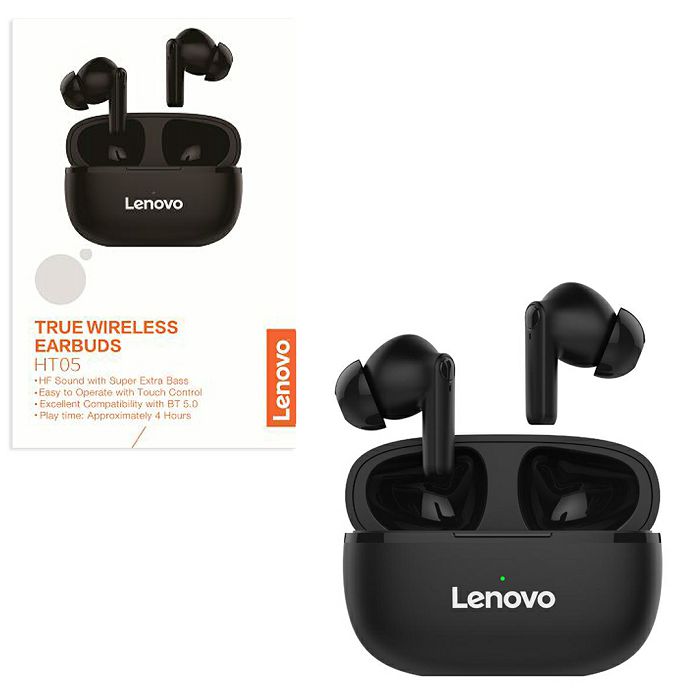 LENOVO SLUŠALICE BLUETOOTH TWS HT05 crna