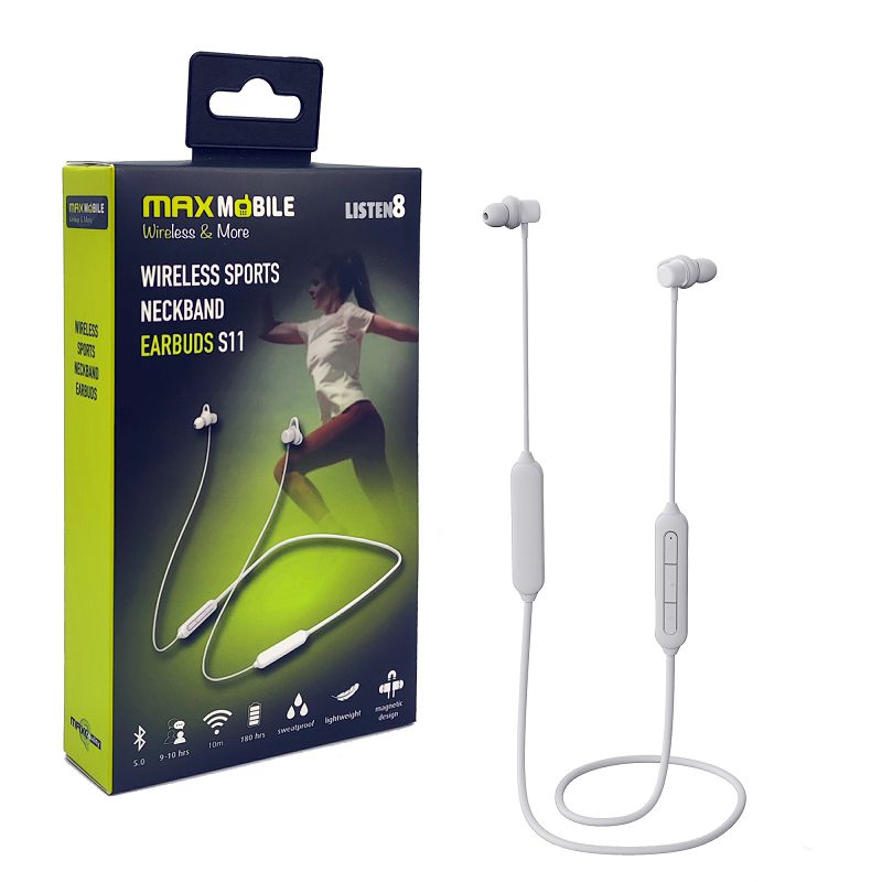 MAXMOBILE SLUŠALICE BLUETOOTH S11 STEREO bijela