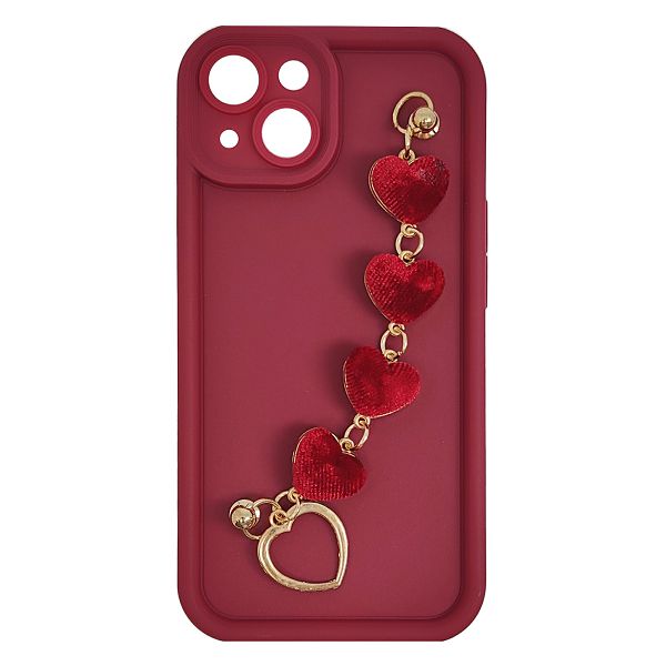 Mm tpu iphone 14 silicone candy wrist strap r heart 7618 1037620002