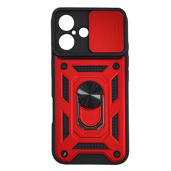 MM TPU IPHONE 16 - ANTI-SHOCK WITH RING crvena
