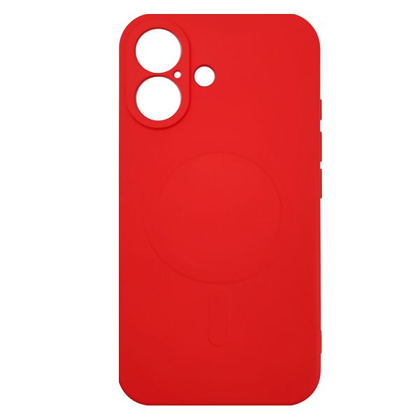 MM TPU IPHONE 16 - SILICONE MIKRO MAGSAFE DARK RED