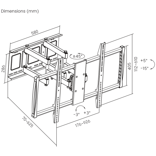 ZIDNI STALAK SBOX PLB-3769 - Slika 7