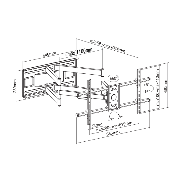 ZIDNI STALAK SBOX PLB-4986 - Slika 10