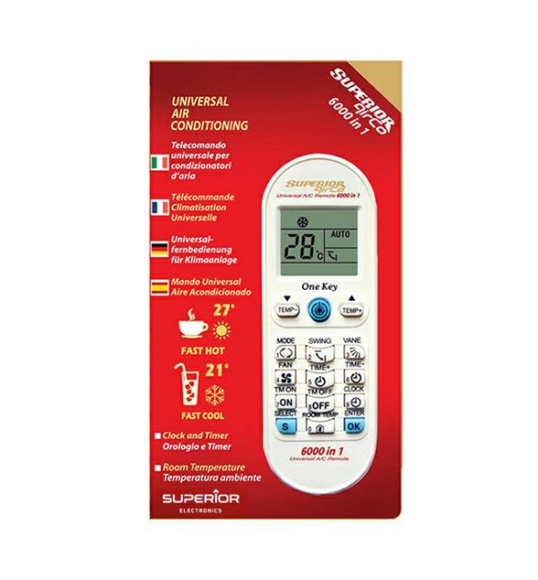SUPERIOR UNIVERZALNI DALJINSKI UPRAVLJAČ ZA KLIME AIRCO 6000u1 - Slika 2