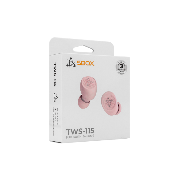 EARBUDS Slušalice + mikrofon SBOX Bluetooth EB-TWS115 Roza - Slika 5