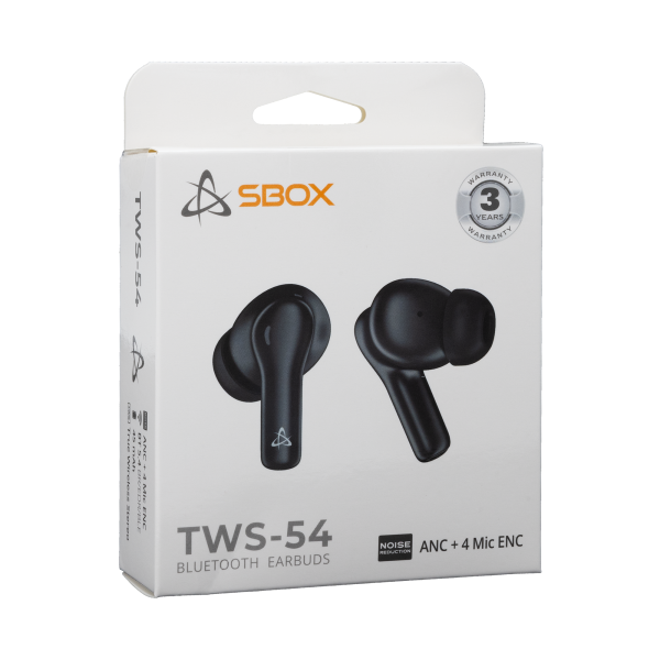 EARBUDS Slušalice + mikrofon SBOX Bluetooth EB-TWS54 Crne/ANC+ 4 Mic ENC - Slika 7
