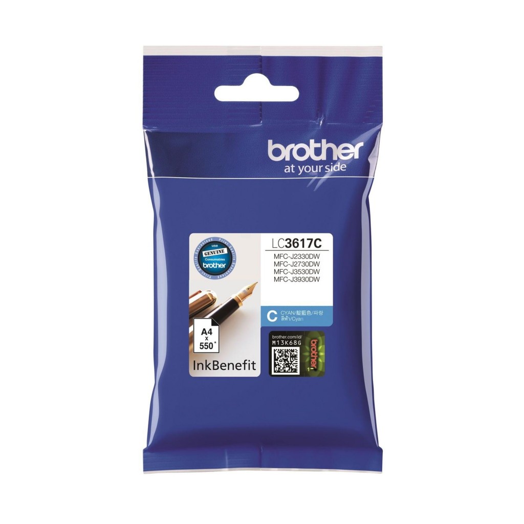 Tinta Brother LC3617C cyan 550 str.