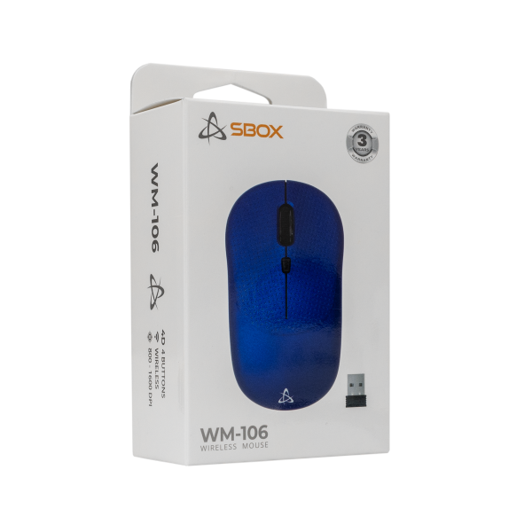 SBOX BEŽIČNI MIŠ WM-106 Plavi - Slika 4