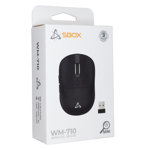 MIŠ SBOX WM-710 Crni Bežični - Slika 6