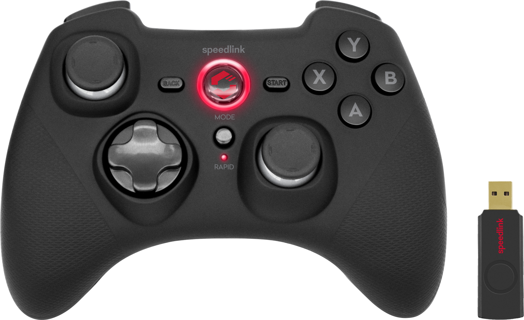 61988-2488_cjenik Gamepad SPEEDLINK Rait, PC/PS3/Switch/OLED, bežični, crni - Slika 1