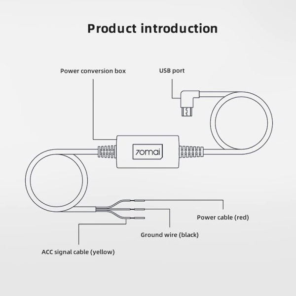 70mai dash cam hardware kit up03 napajanje za dash cam