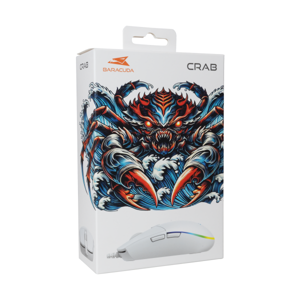 Baracuda MIŠ BGM-112 CRAB BIJELI / 3200 dpi - Slika 8