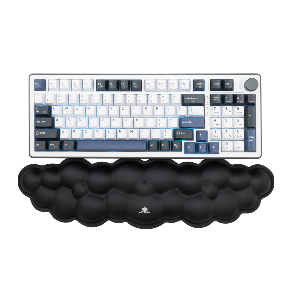 White Shark PODLOGA ZA TIPKOVNICU KP-011 CUMULUS CRNA - Slika 3