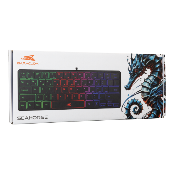 Baracuda TIPKOVNICA BGK-04141 SEAHORSE Crna / US - Slika 6