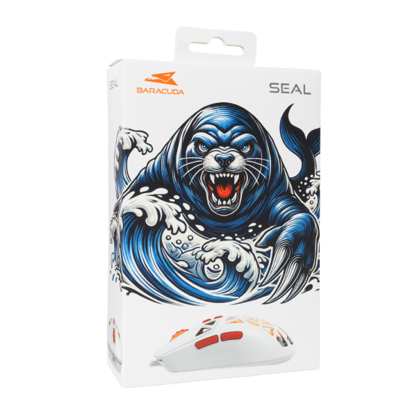 Baracuda MIŠ BGM-092 SEAL Bijeli - Slika 8