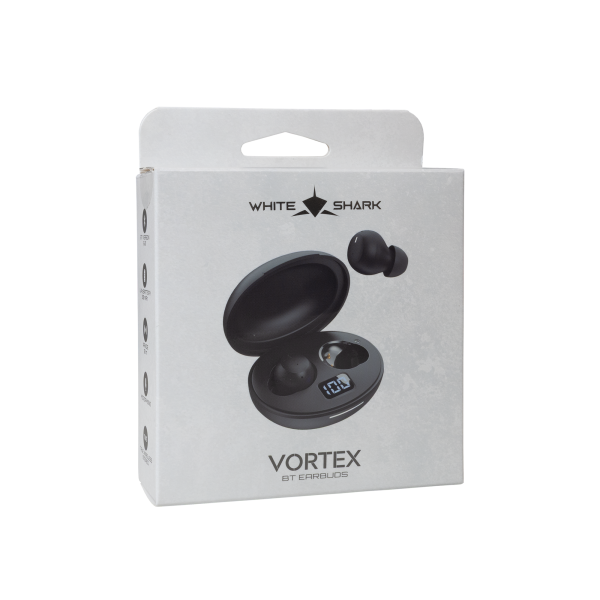 White Shark EARBUDS GEB-TWS-02 VORTEX Crne - Slika 7