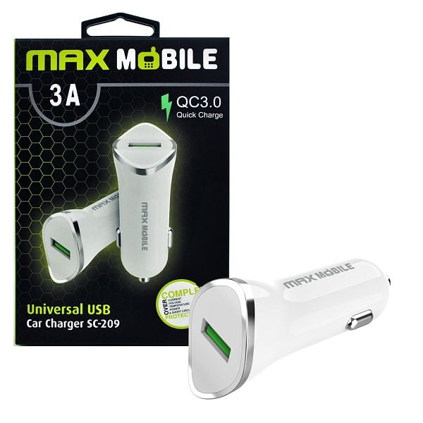 Maxmobile auto adapter usb sc 209 qc 3018w quick charge 3a 1002070030