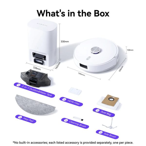 Narwal freo s robotski usisivac bijeli