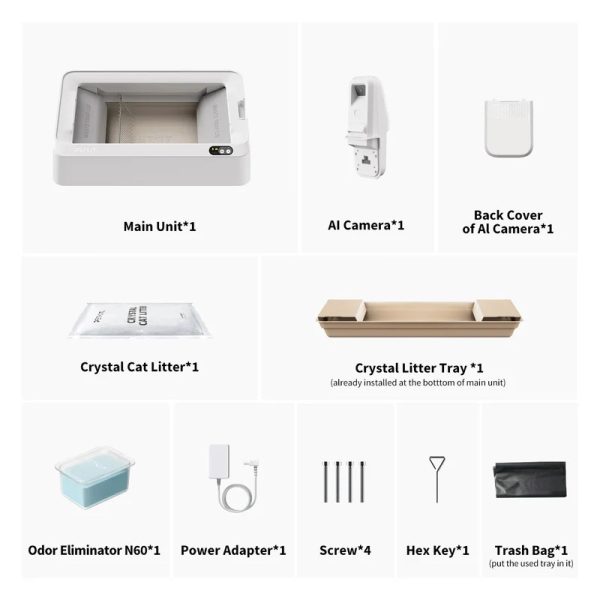 Petkit purobot crystal duo pametni wc za macke s ai kamerom