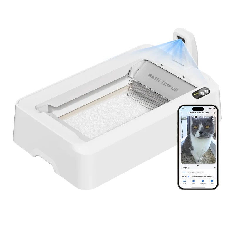 Petkit purobot crystal duo pametni wc za macke s ai kamerom