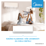 Klima uređaj Midea Breezeless E CB1-12HRFN8-I unutarnja j. - Slika 2